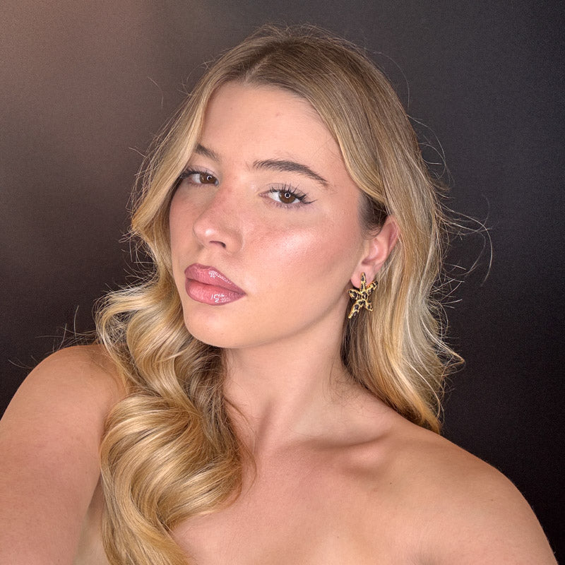 Palestro Milano Orecchini Stella marina Gold Black