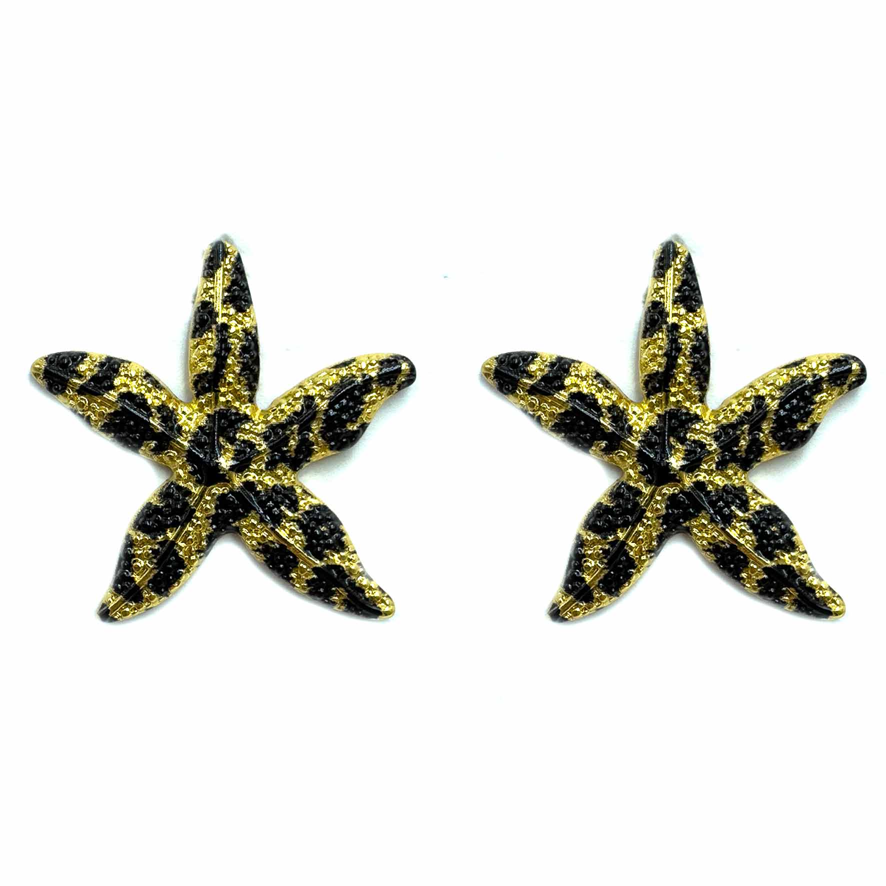 Palestro Milano Orecchini Stella marina Gold Black