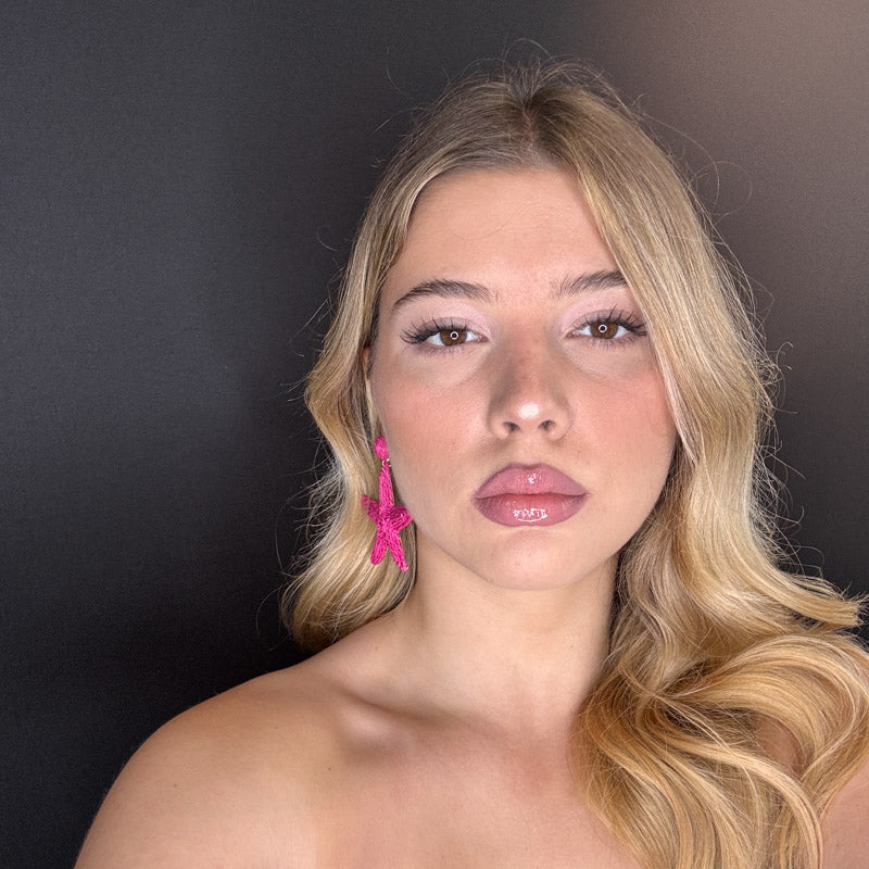 Palestro Milano Orecchini Stelle di mare rafia