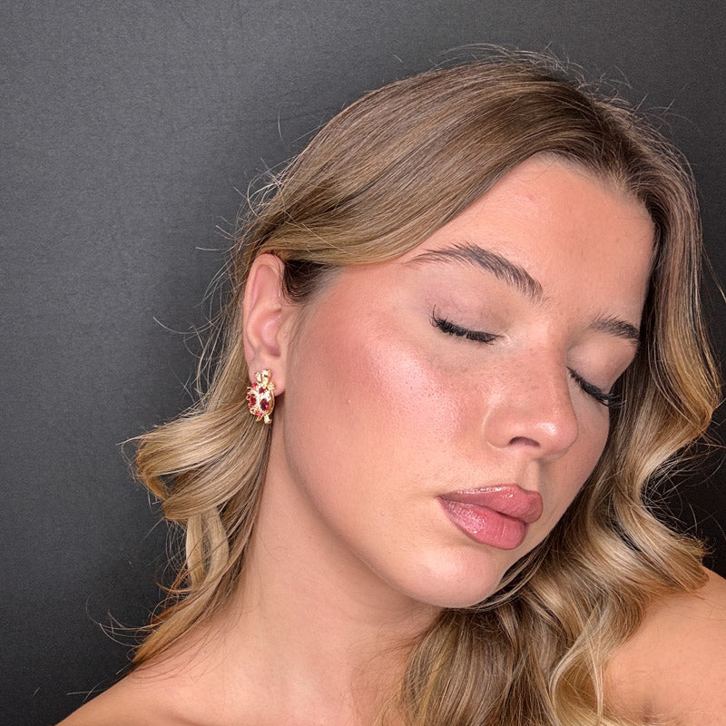 Palestro Milano Orecchini Tartaruga di Zirconi