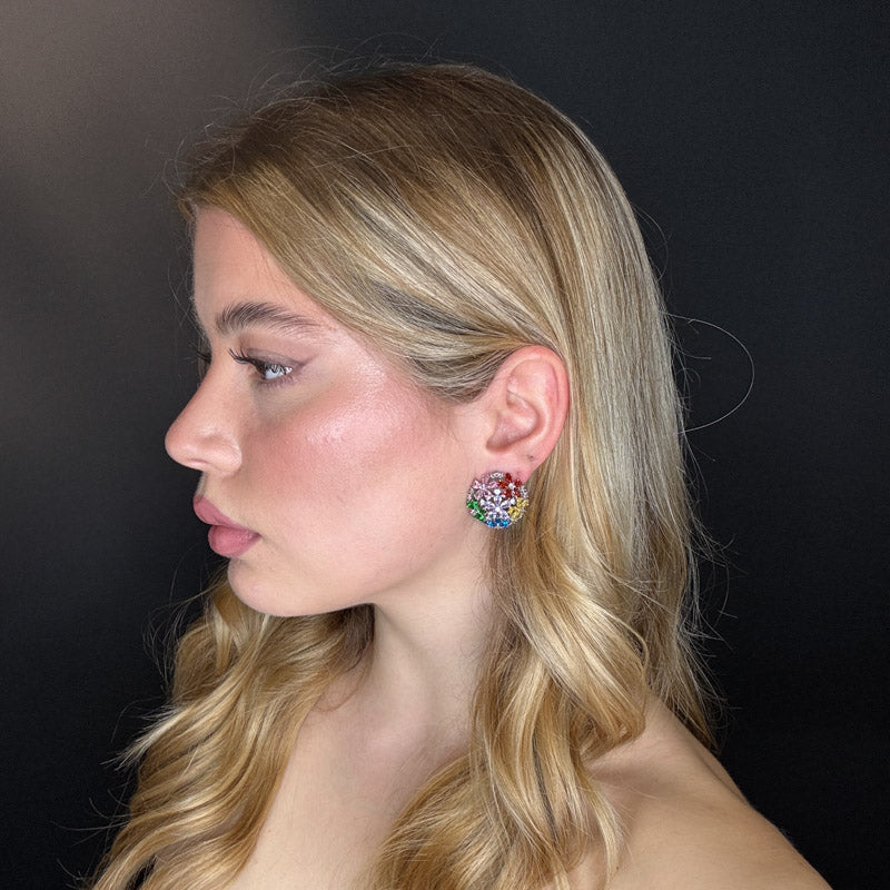 Palestro Milano Orecchini Tondo fiorito