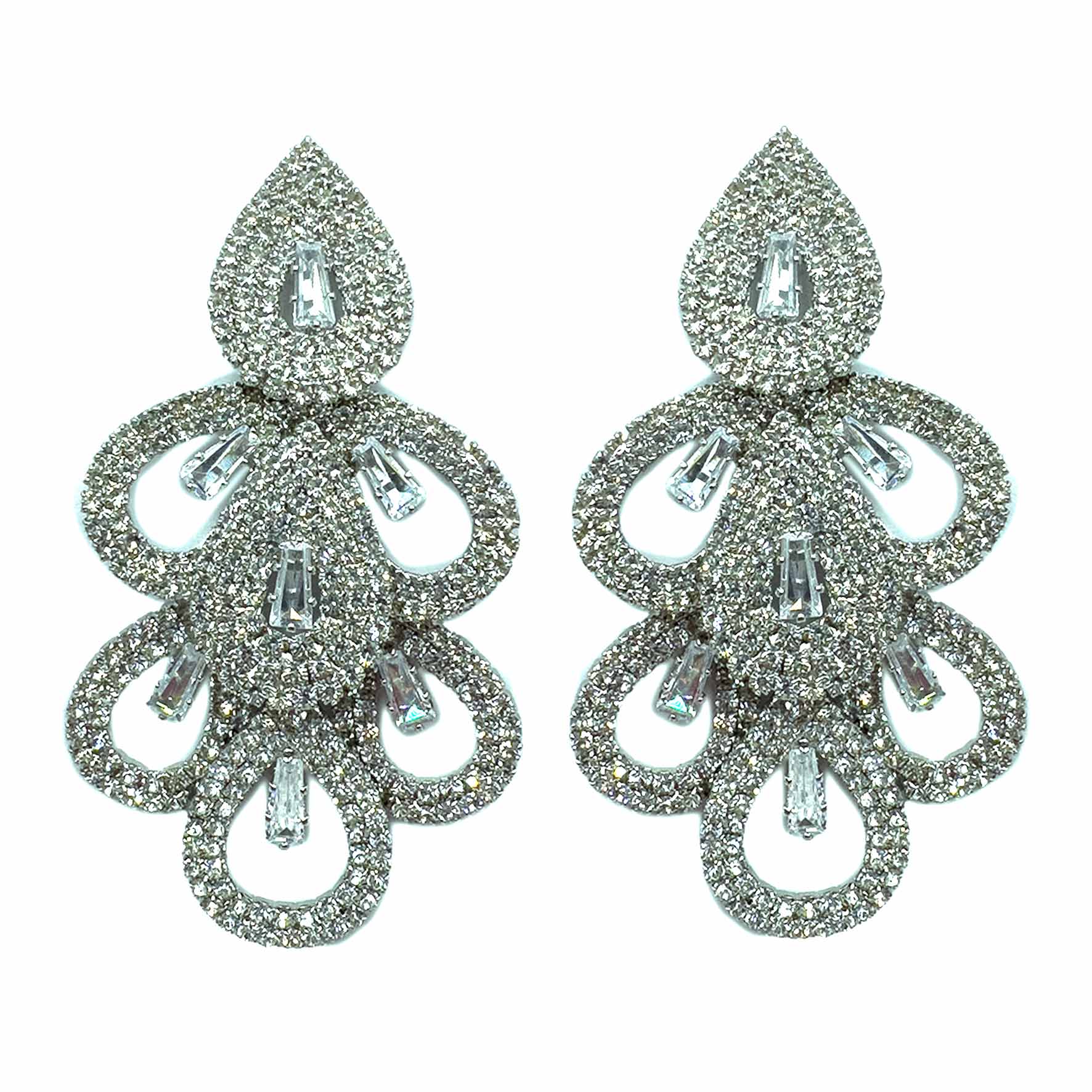 Palestro Milano Orecchini Total Silver Gocce splendenti