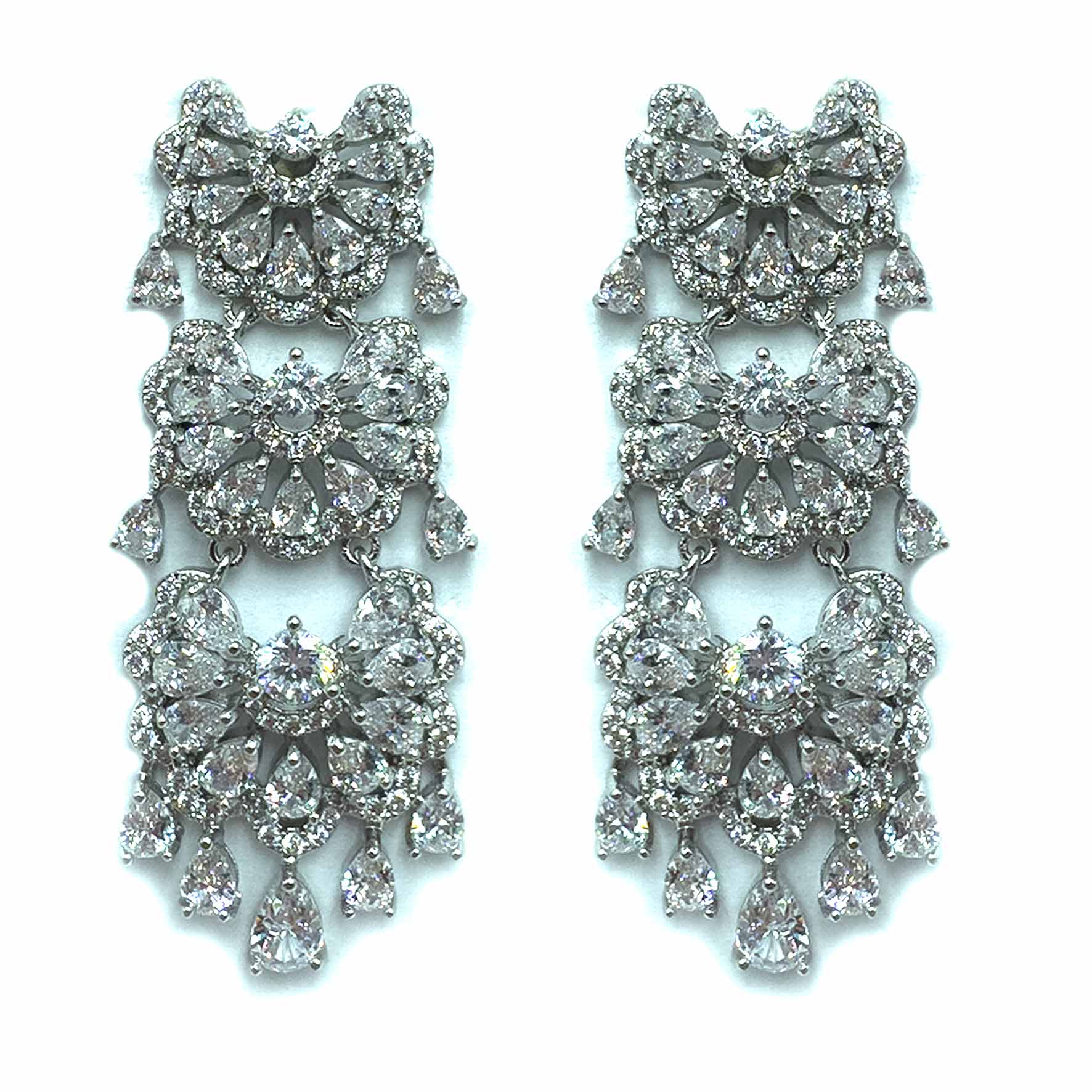 Palestro Milano Orecchini Total Silver Incanto di cristalli