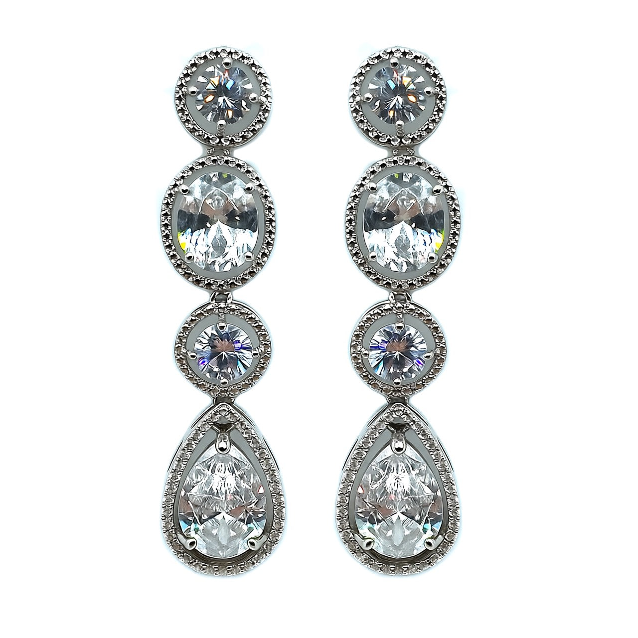 Palestro Milano Orecchini Total Silver Pietre celestiali