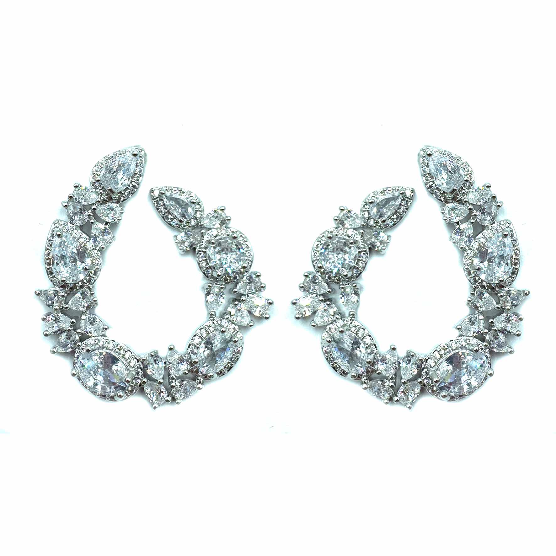 Palestro Milano Orecchini Total Silver Semicerchi di primavera
