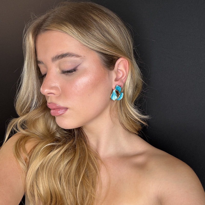 Palestro Milano Orecchini Triangoli colorati