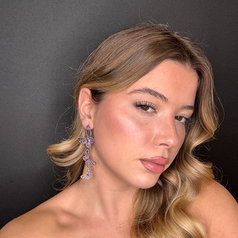 Palestro Milano Orecchini Tris di farfalle