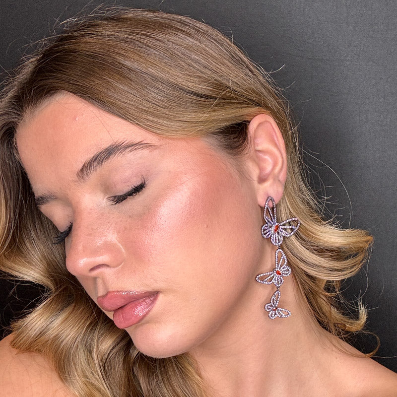 Palestro Milano Orecchini Tris di farfalle