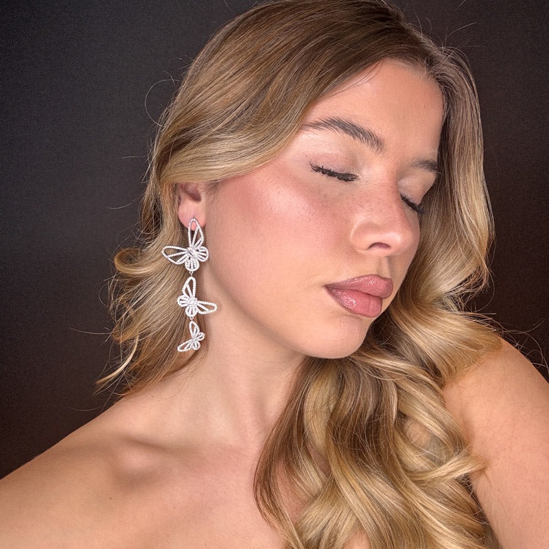 Palestro Milano Orecchini Tris di farfalle