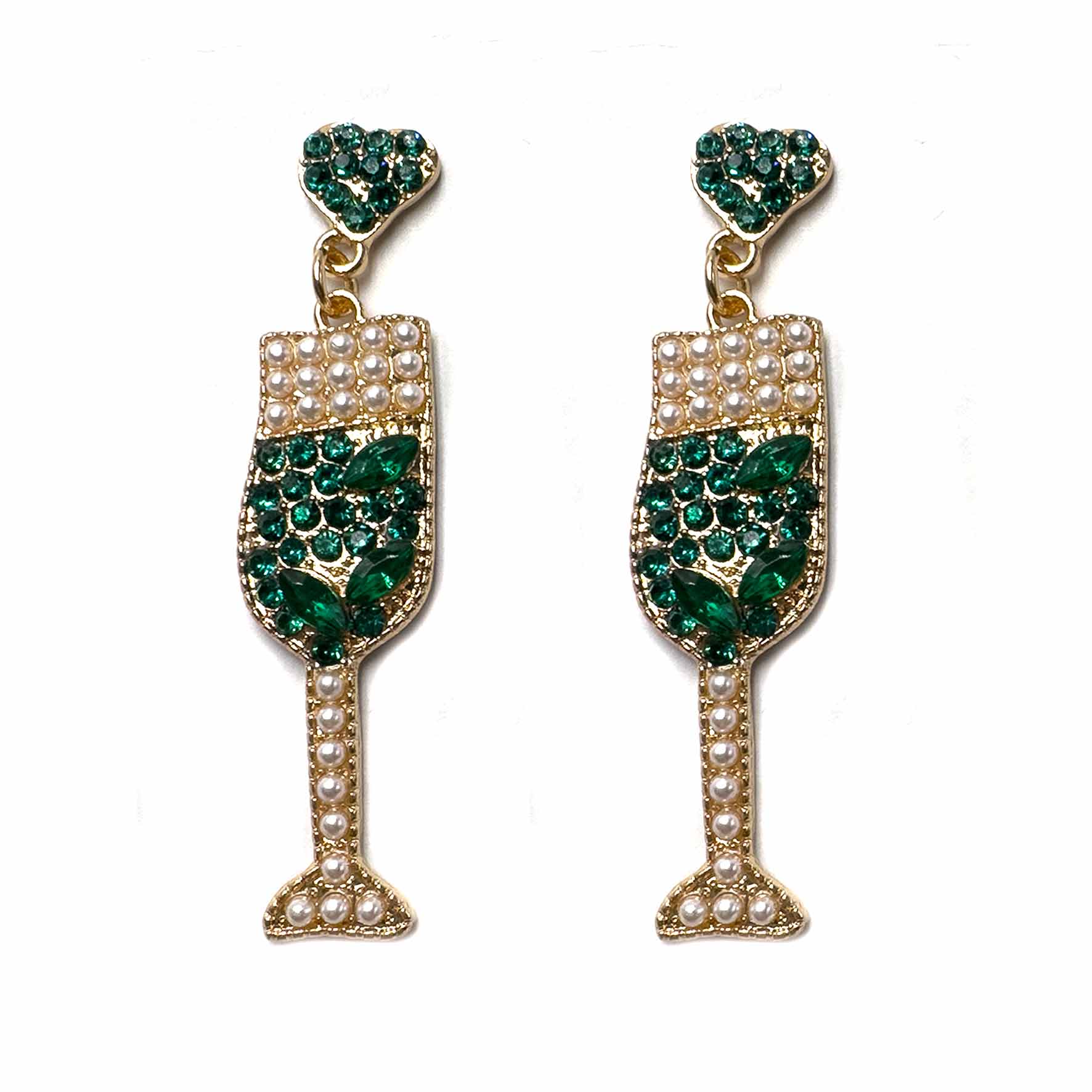Palestro Milano Orecchini Verde Flute di Champagne - new edition 2025