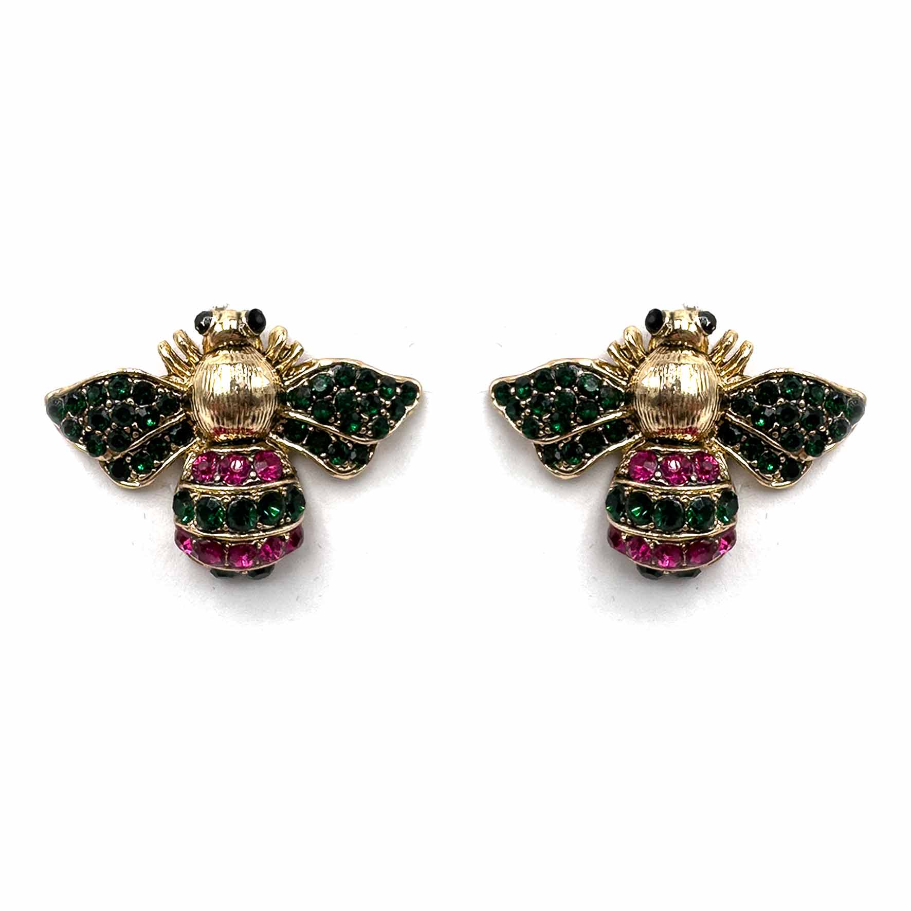 Palestro Milano Orecchini Verde/Fucsia Apina di Zirconi