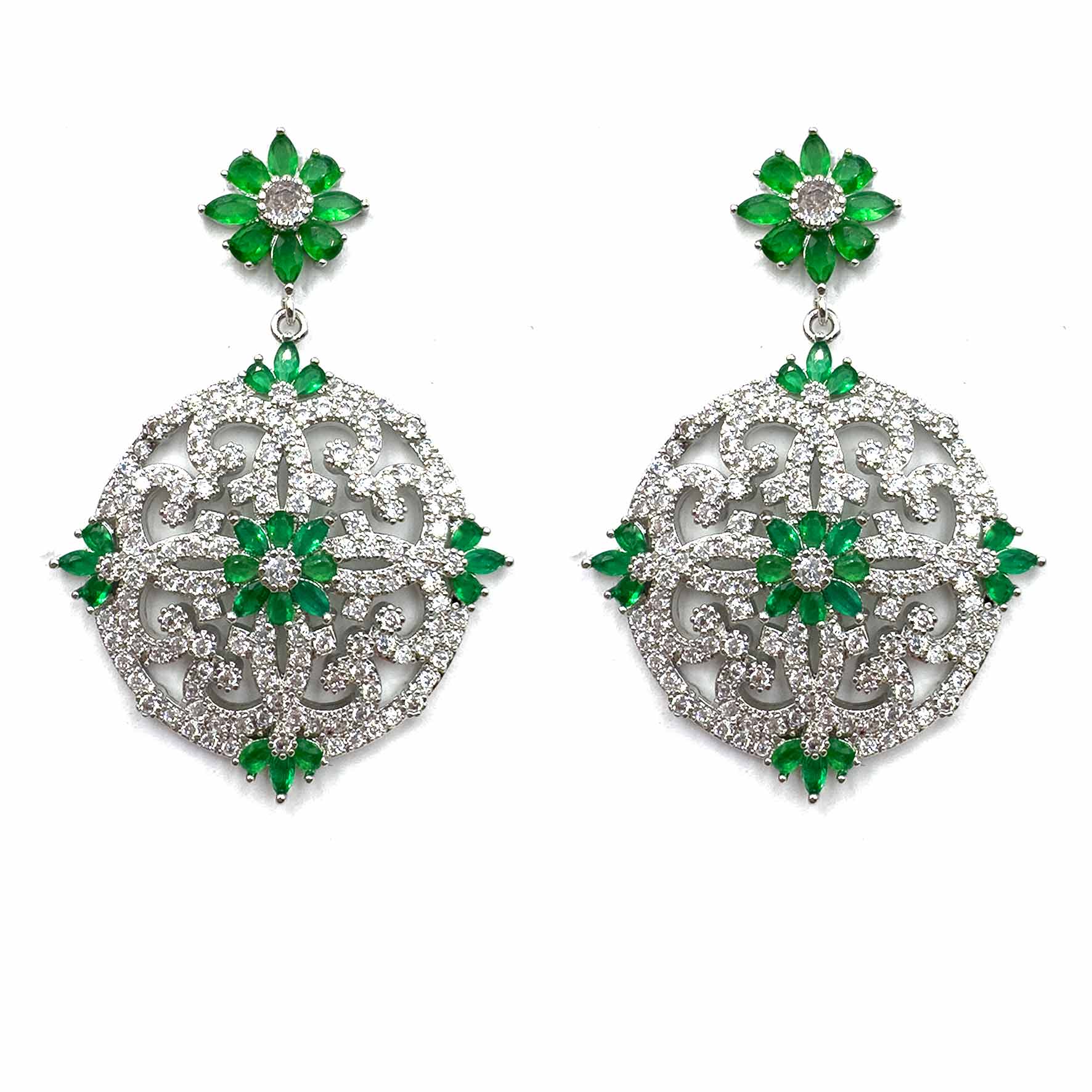 Palestro Milano Orecchini Verde Maioliche preziose