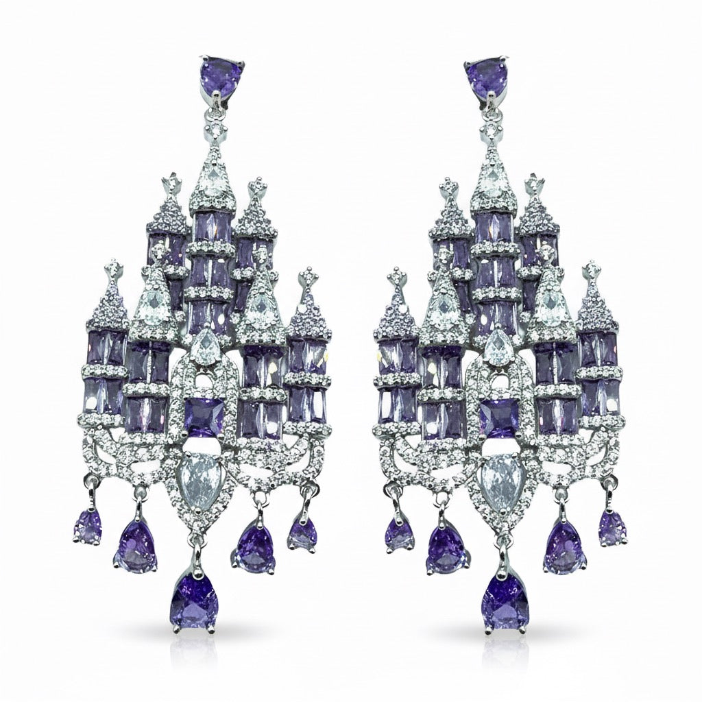 Palestro Milano Orecchini Violet Castello Fatato