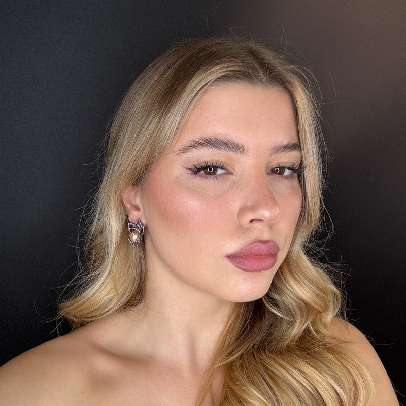 Palestro Milano Orecchini Violetta&Champagne