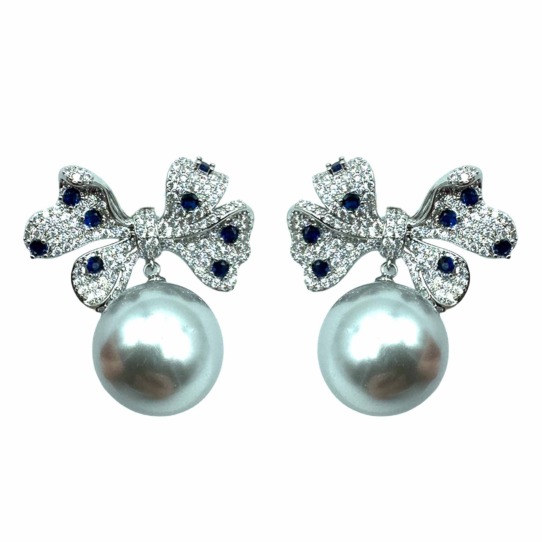 Palestro Milano Silver Perla Grigia Fiocco con Perla Big