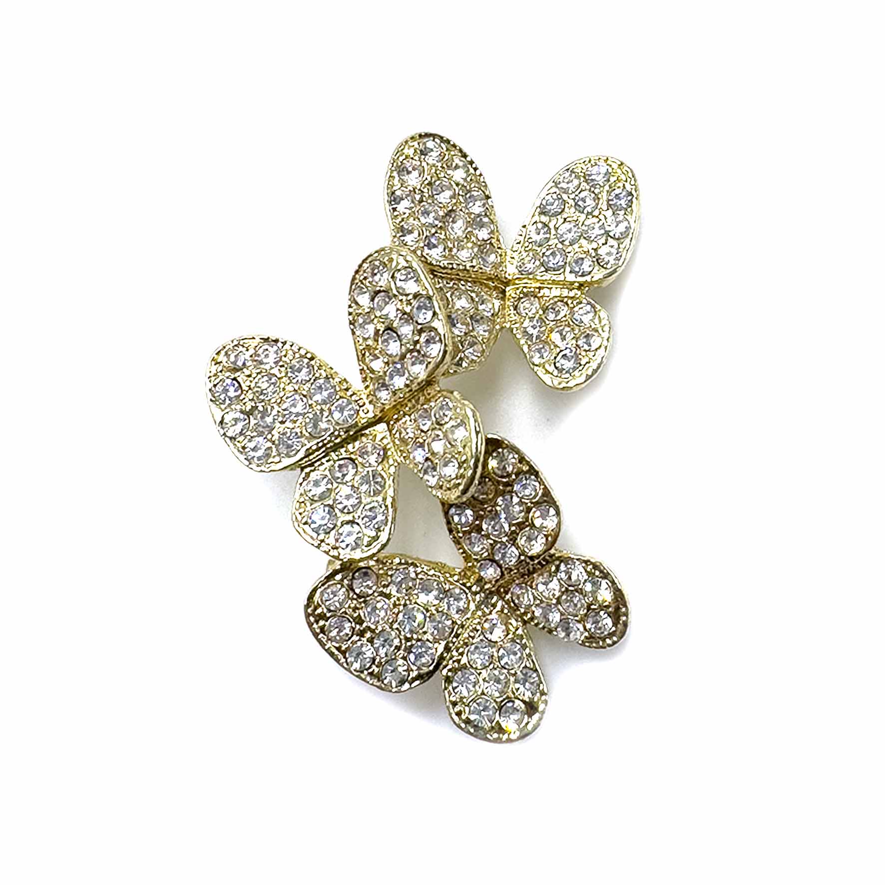 Palestro Milano Spille e spillette Base gold Trio di farfalle