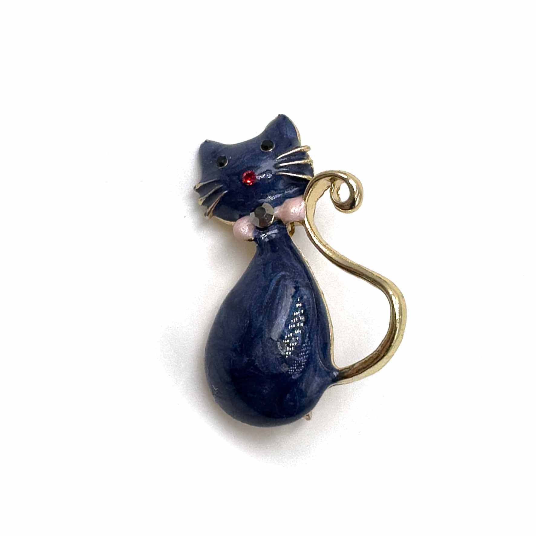 Palestro Milano Spille e spillette Blu Gattino Papillon