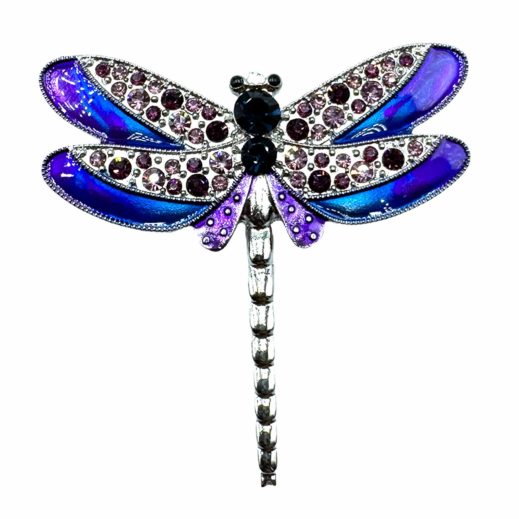 Palestro Milano Spille e spillette Blu/Violet/Amarena Libellula Colorata