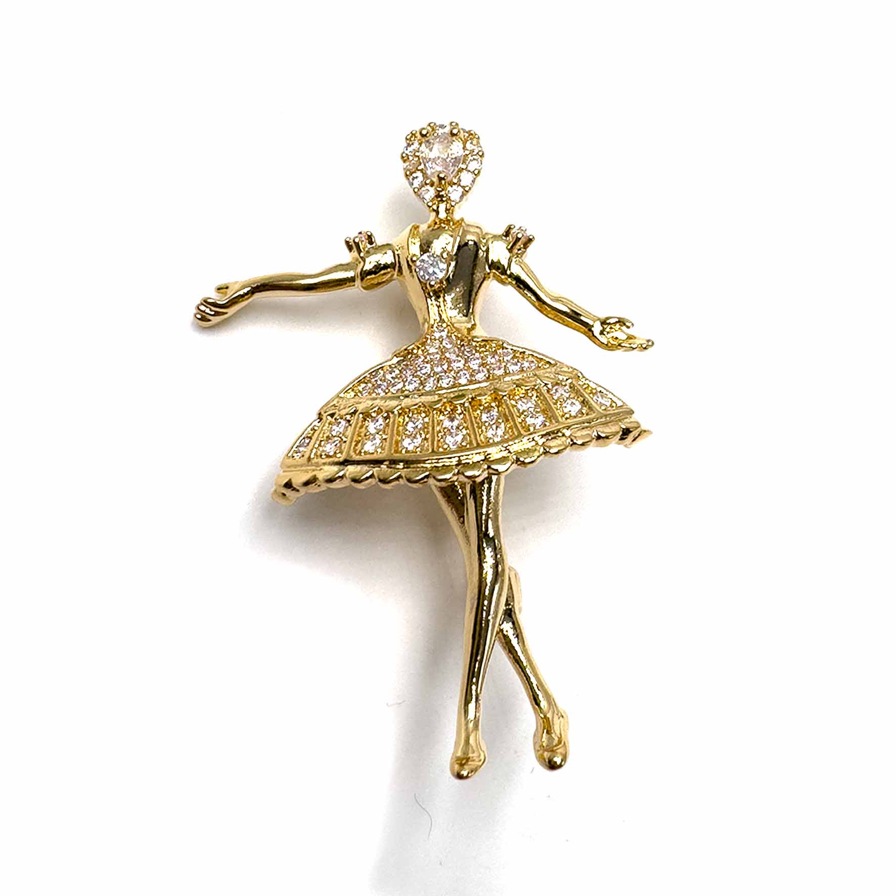 Palestro Milano Spille e spillette Gold Ballerina Classica