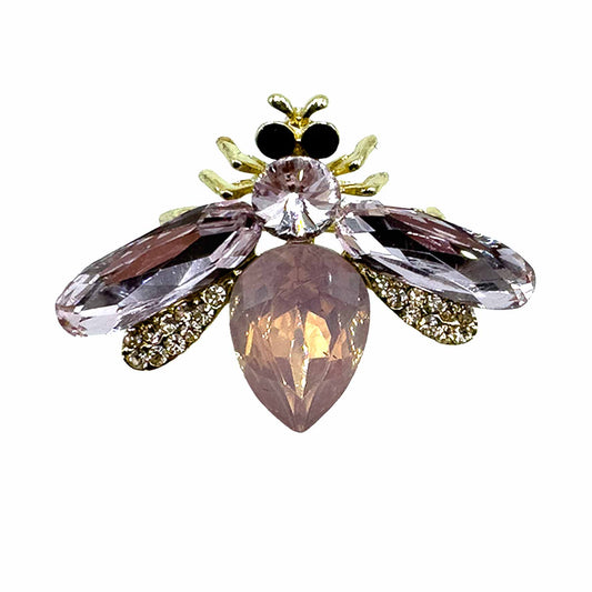 Palestro Milano Spille e spillette Pink Mosche di zirconi - new