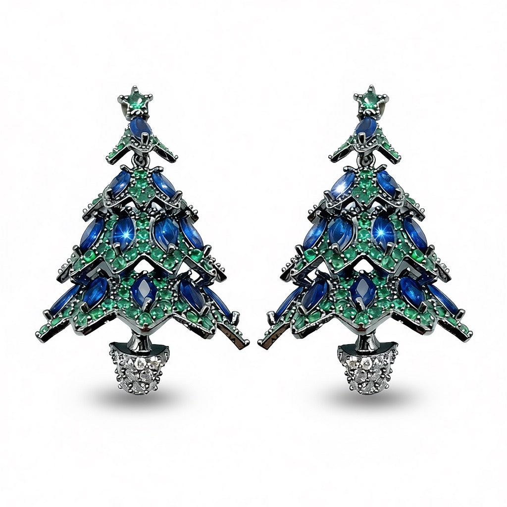 Palestro Milano Verde Blu Alberi Natalizi di Pavè