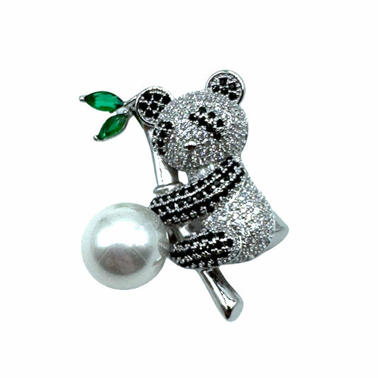 Palestro Milano Spille e spillette Panda con Perlina
