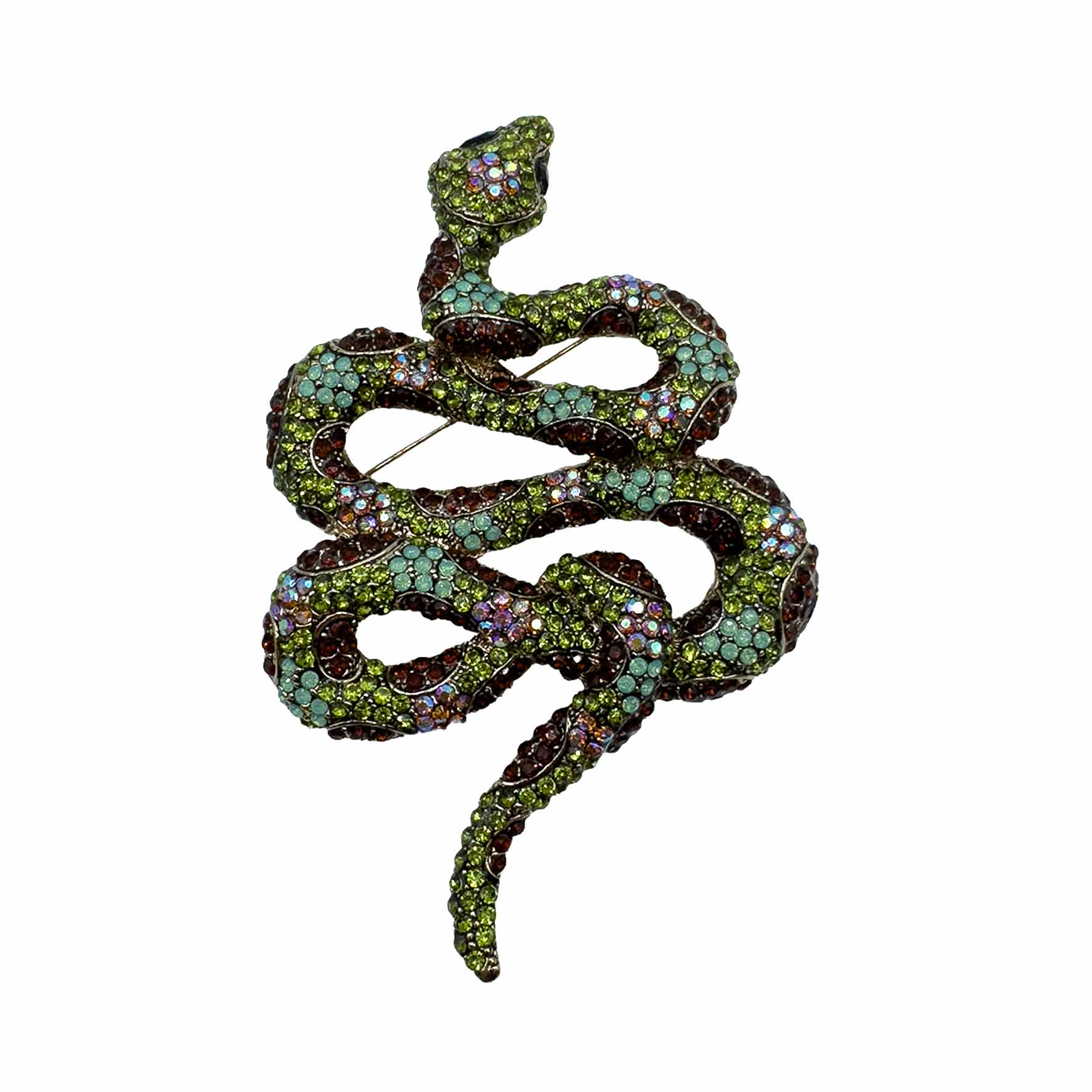 Palestro Milano Spille e spillette Verde - Multicolor Serpente Big