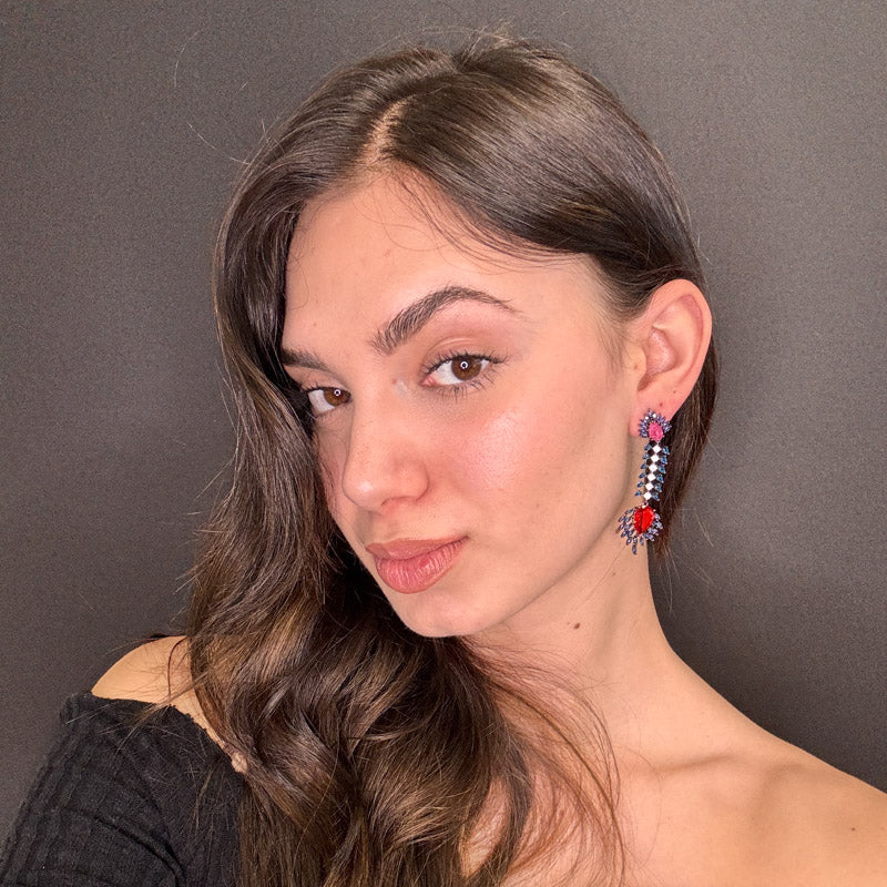 Palestro Milano Orecchini Spina di Cristalli