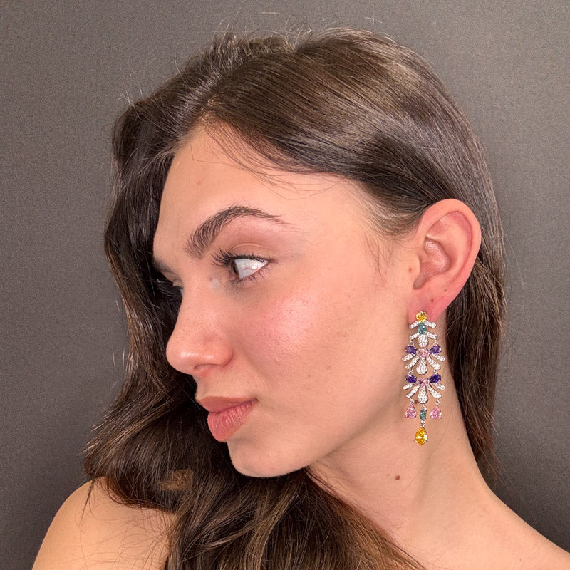 Palestro Milano Orecchini Trionfo di Pietre & Zirconi