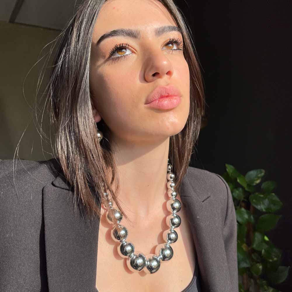 Palestro Milano Collane Silver Cromato chiaro Donatella Set