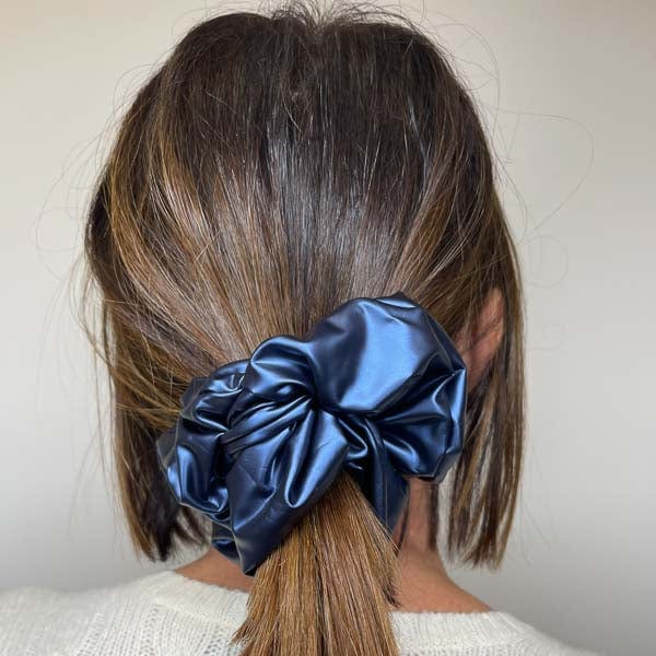 Palestro Milano Fasce per capelli/cerchietti Blu Notte Fiocchetti in Ecopelle