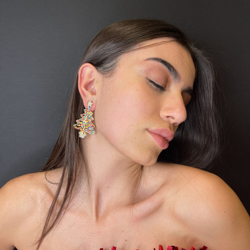 Palestro Milano Orecchini Alberello di Natale