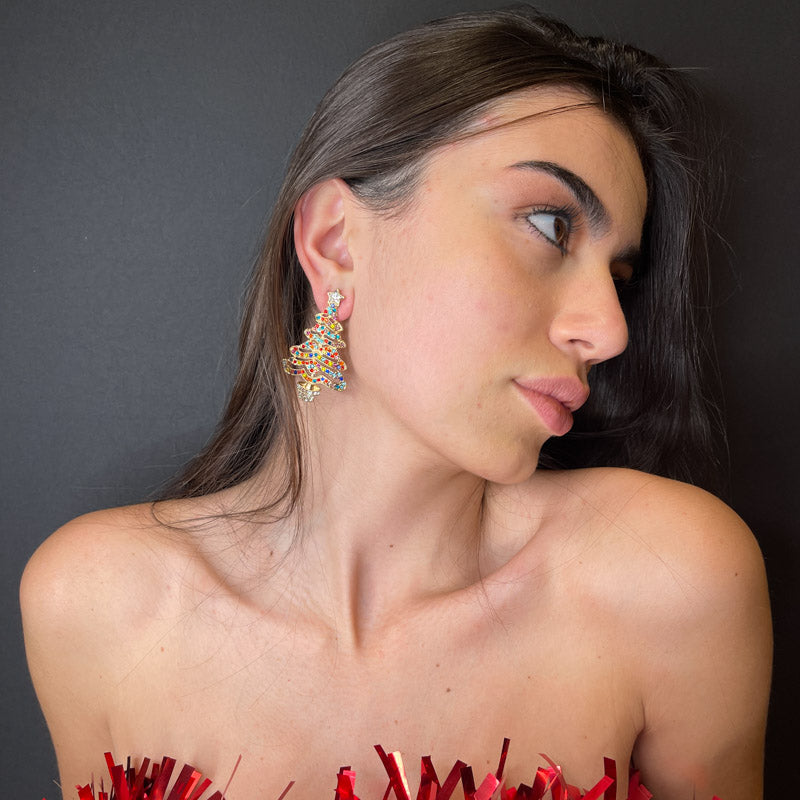 Palestro Milano Orecchini Alberello di Natale