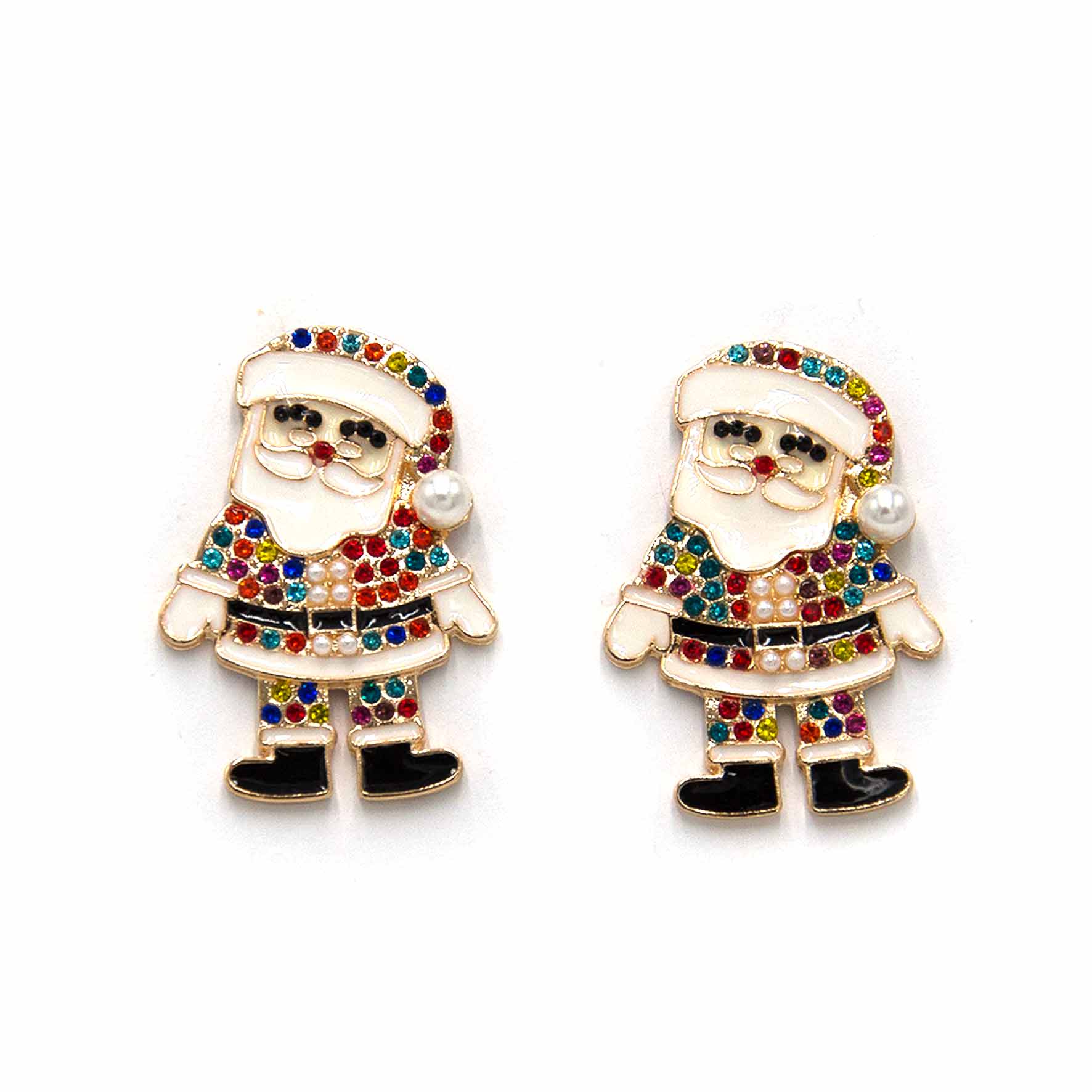 Palestro Milano Orecchini Babbo Natale Multicolor