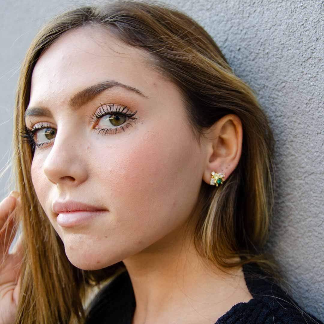 Palestro Milano Orecchini Baby mosca verde