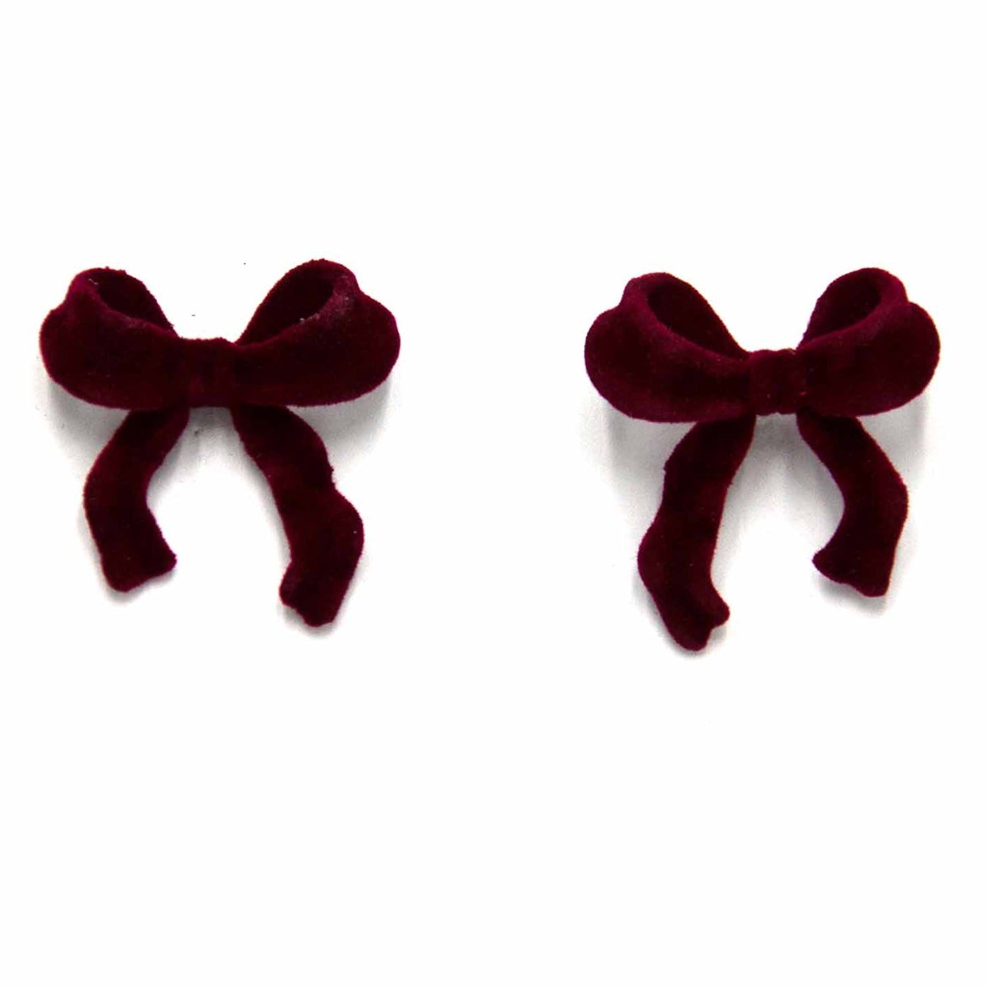 Palestro Milano Orecchini Bordeaux Fiocchi in Velluto