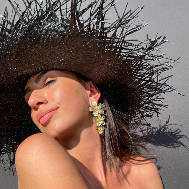 Palestro Milano Orecchini Cascata di Tre Fiori