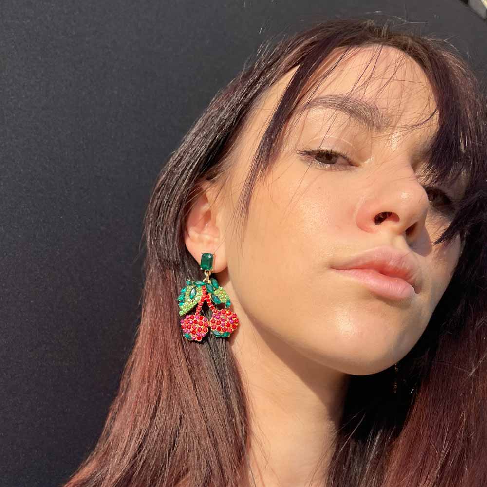 Palestro Milano Orecchini Cherry di zirconi