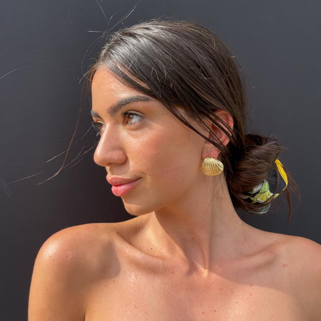 Palestro Milano Orecchini Conchiglia Gold Plated