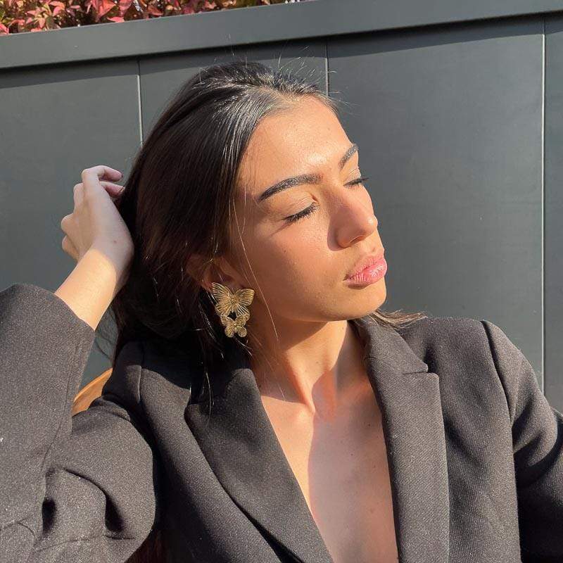 Palestro Milano Orecchini Coppia di Farfalle