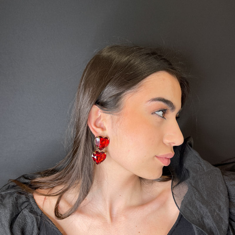 Palestro Milano Orecchini Doppio cuore