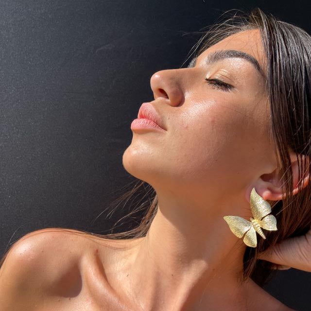 Palestro Milano Orecchini Farfalle gold plated