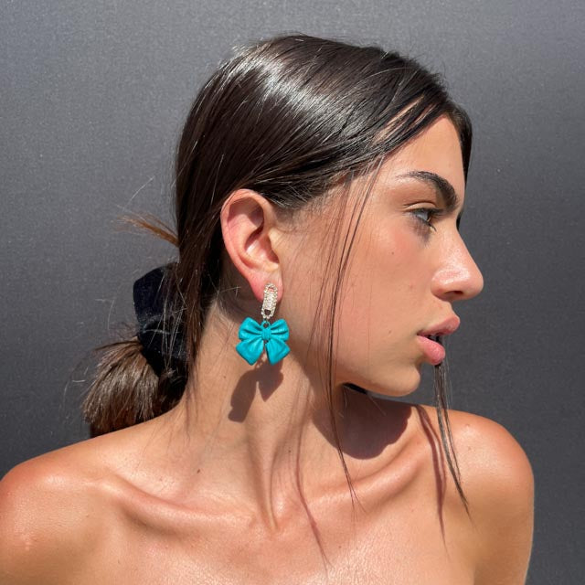 Palestro Milano Orecchini Fiocchetti Luccicosi