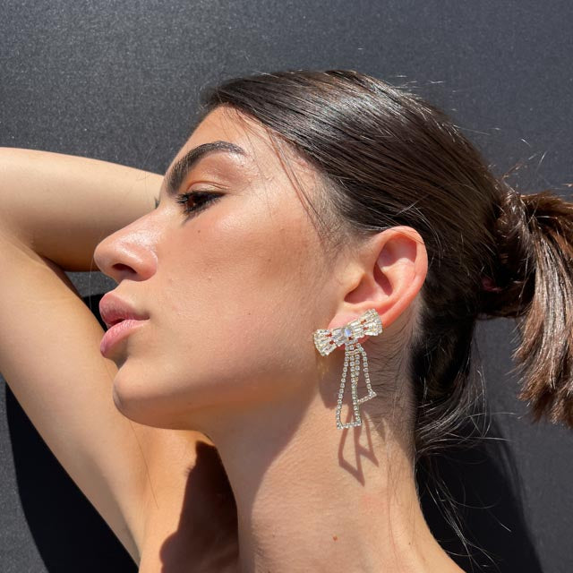 Palestro Milano Orecchini Fiocchi di cristallo