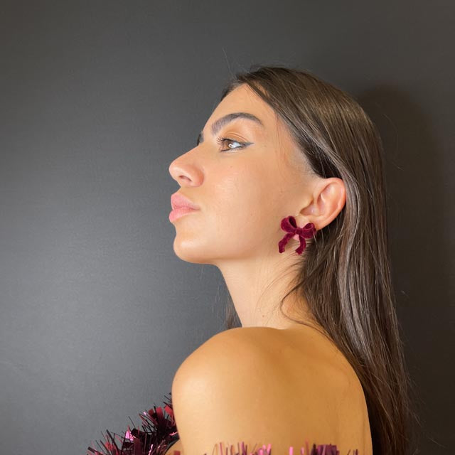 Palestro Milano Orecchini Fiocchi in Velluto