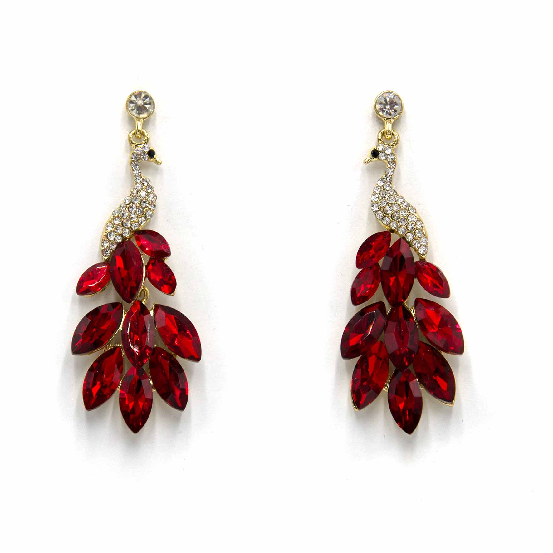Palestro Milano Orecchini I love Red Pavone