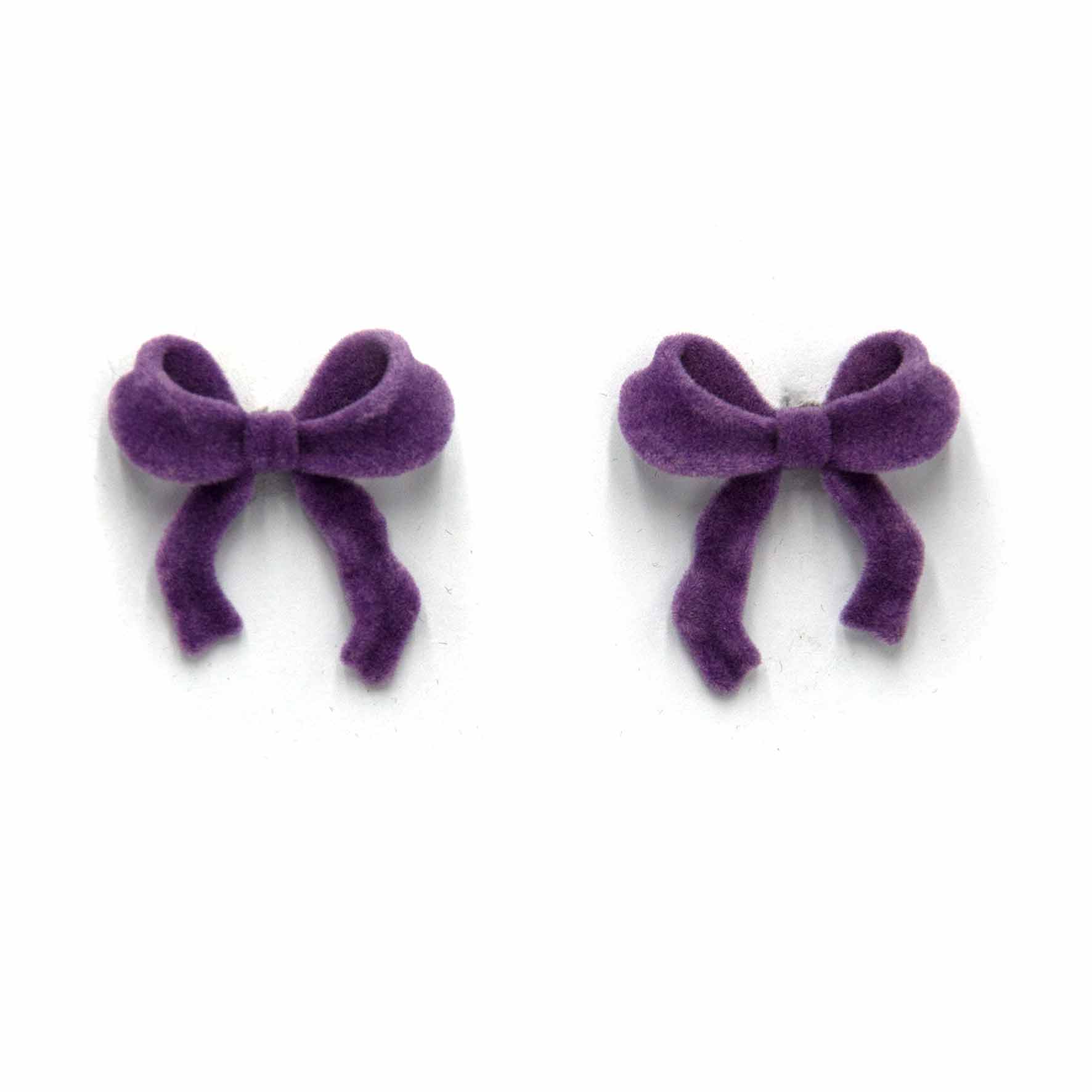 Palestro Milano Orecchini Lillac Fiocchi in Velluto