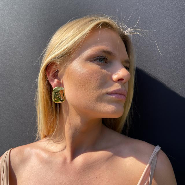 Palestro Milano Orecchini Luna Gold Plated