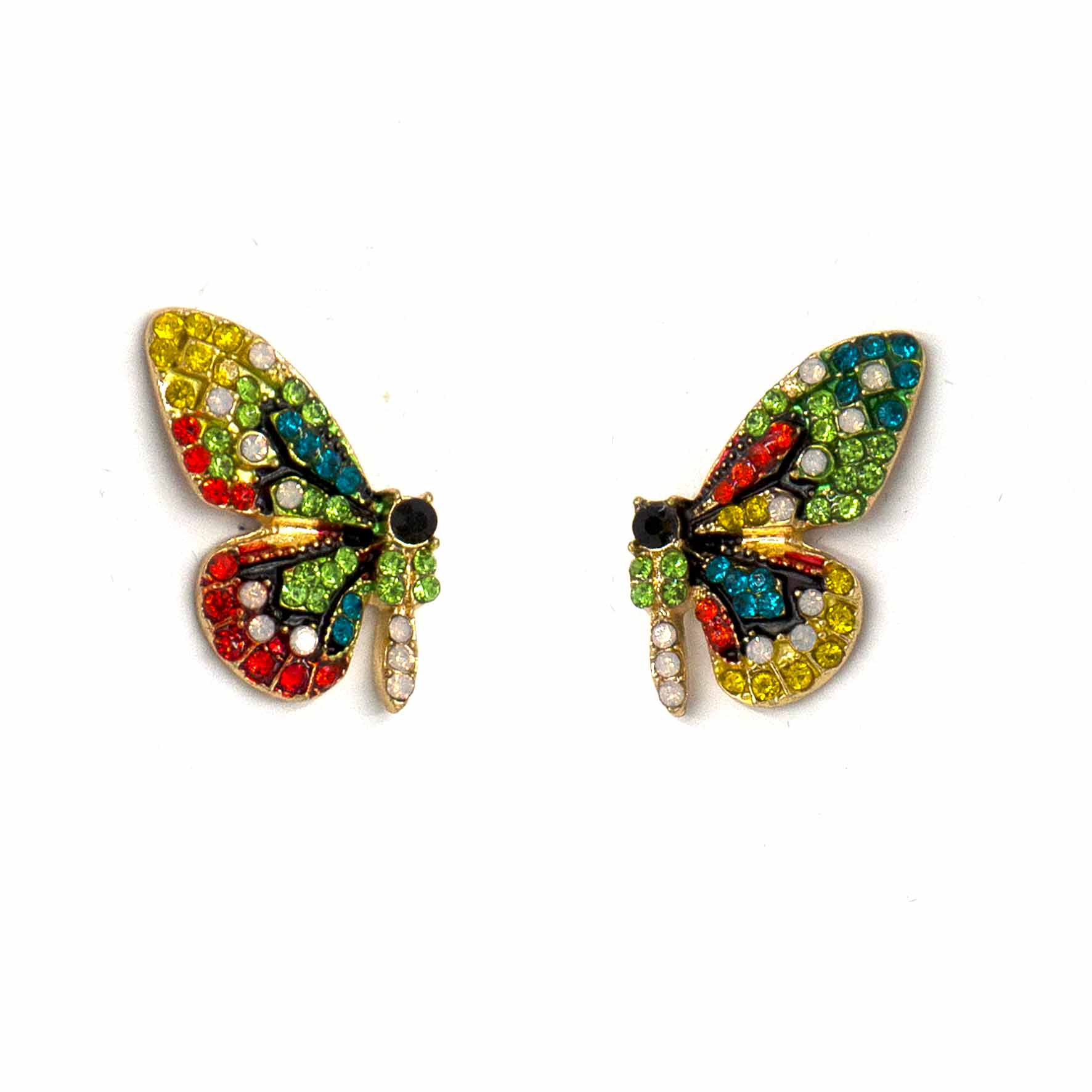 Palestro Milano Orecchini Multicolor Farfalle in volo mini