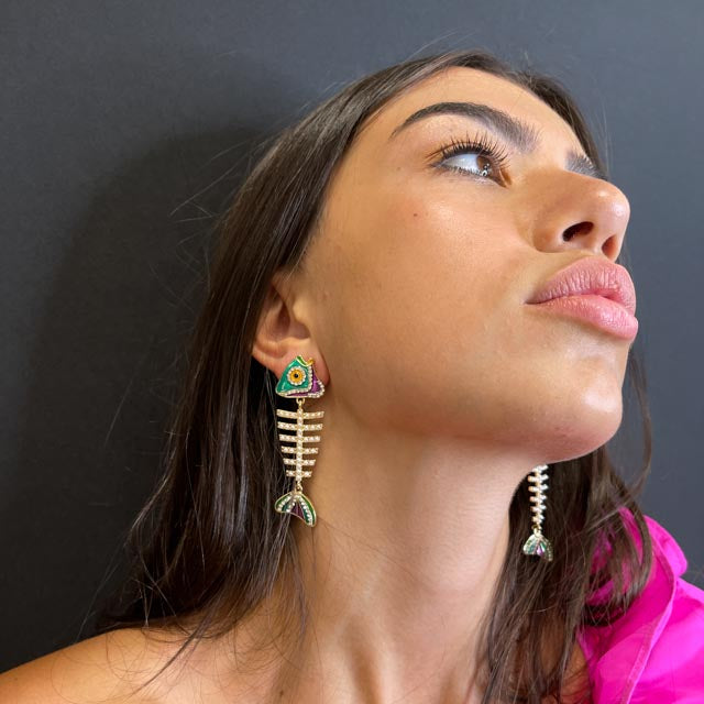 Palestro Milano Orecchini Pesciolino